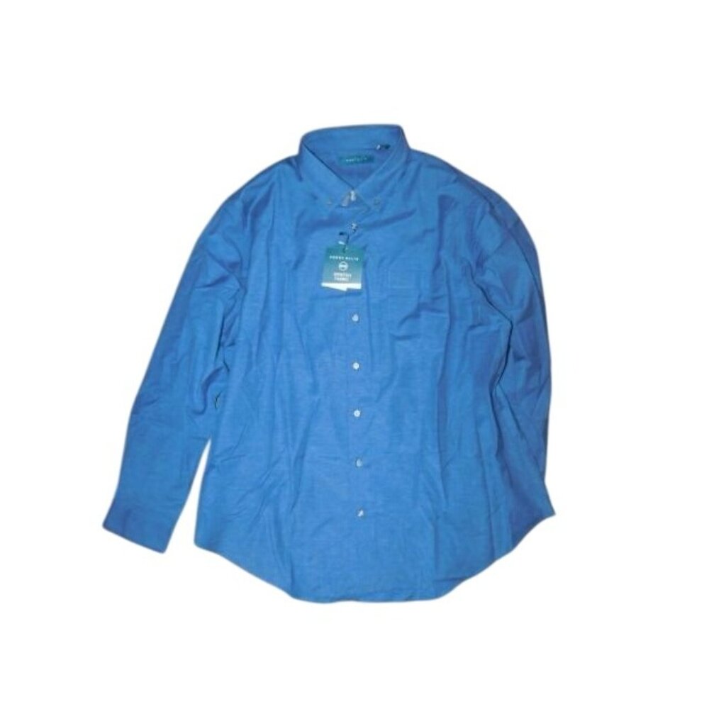 Perry Ellis Size XXXL 3XL Men's Button Down Long Sleeve Shirt NWT